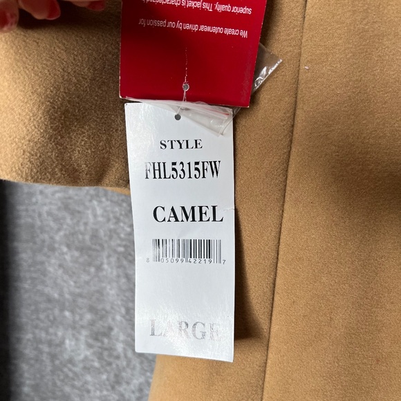 Excelled Collection Women's Trench Coat | Camel - Picture 3 of 6